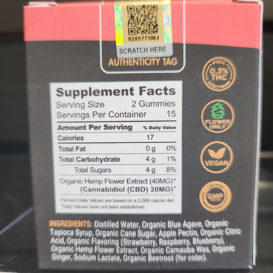 FULL SPECTRUM CBD GUMMIES ORGANIC - Happy House CBD & HEMP STORE