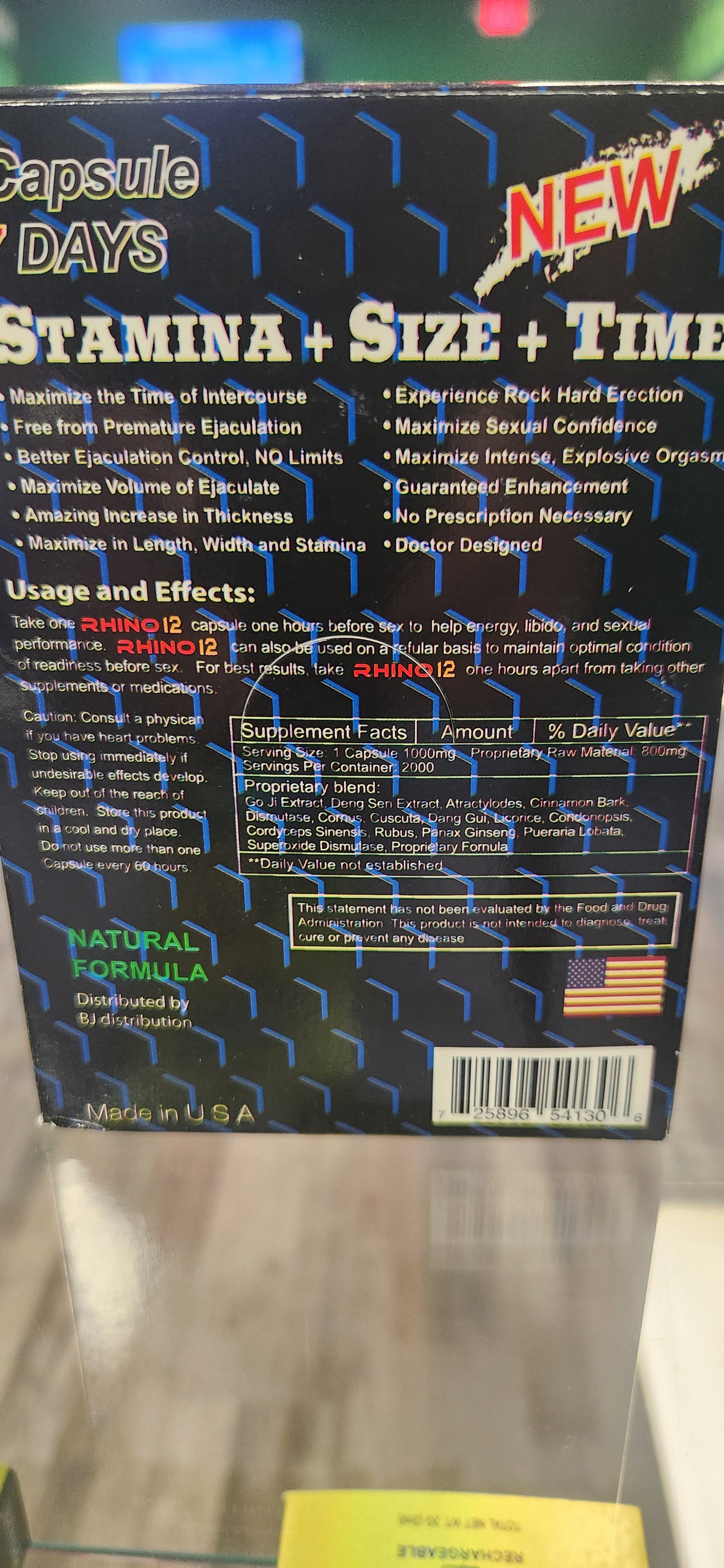 Rhino 12 Sex pills - Happy House CBD & HEMP STORE