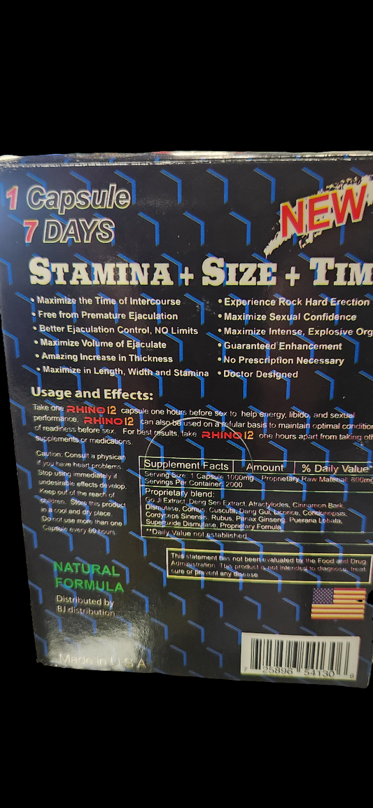 Rhino 12 Sex pills - Happy House CBD & HEMP STORE